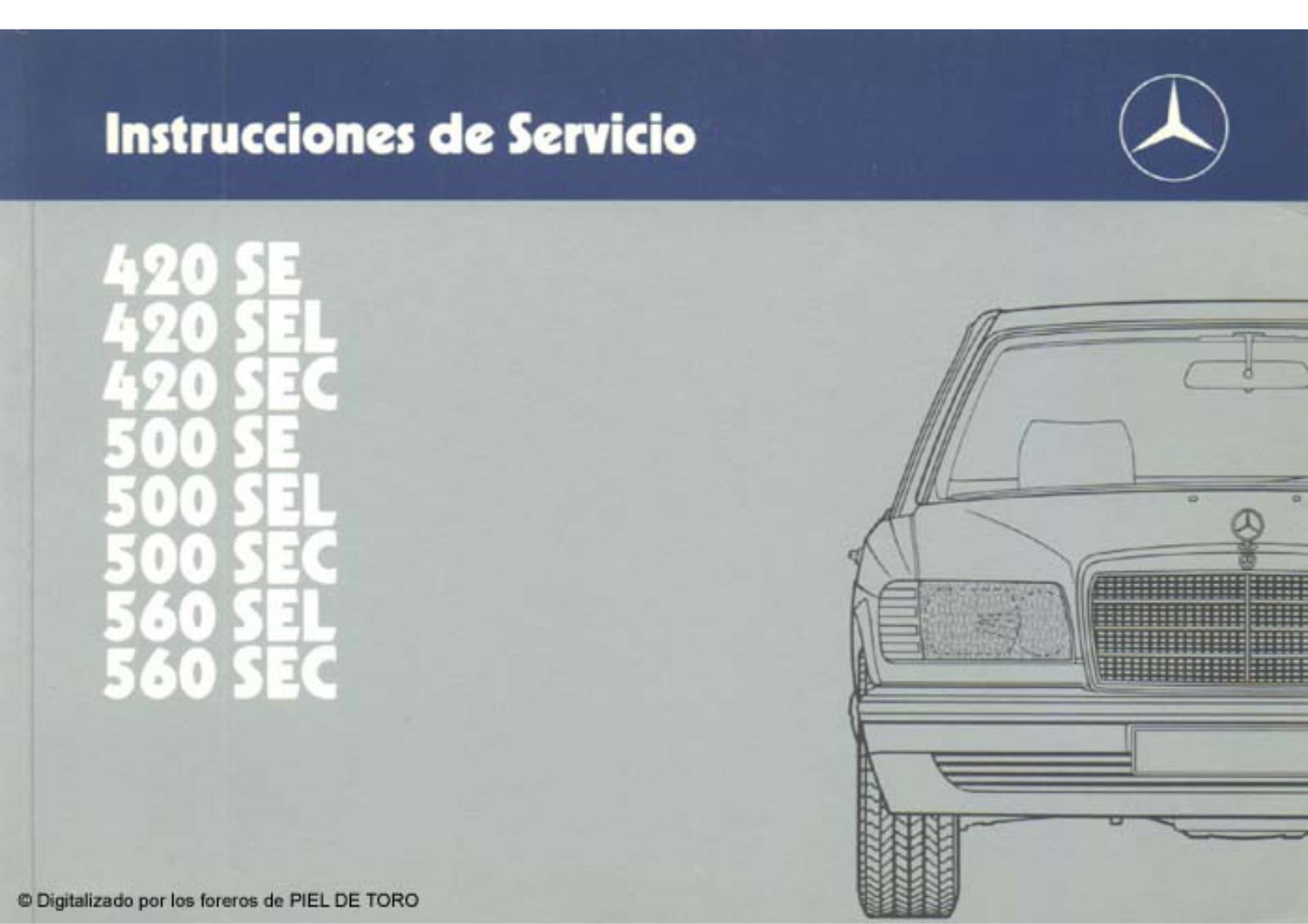 Mercedes 500, 420, 560 Owners Manual