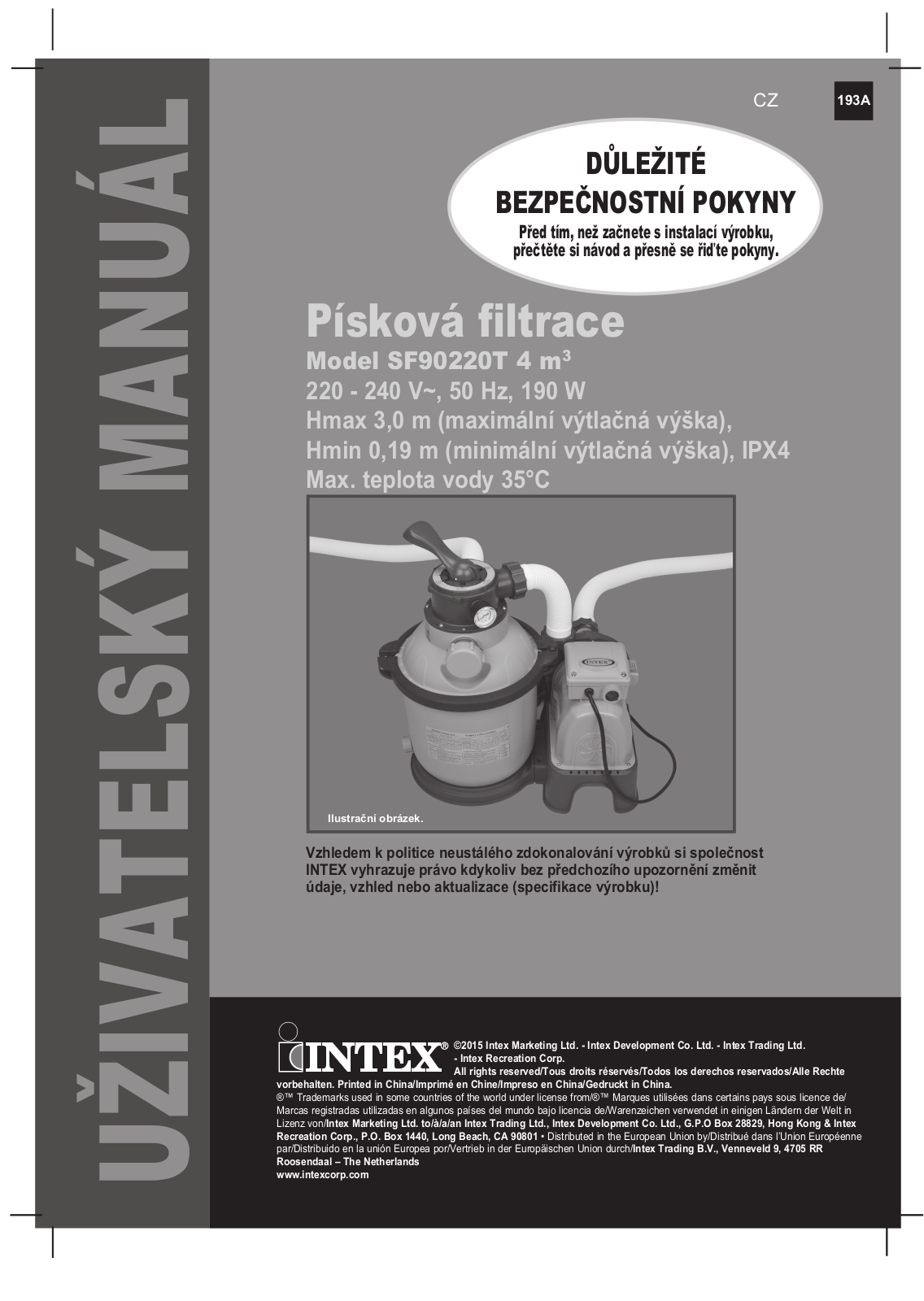 Intex 26382NP, 26324NP User Manual