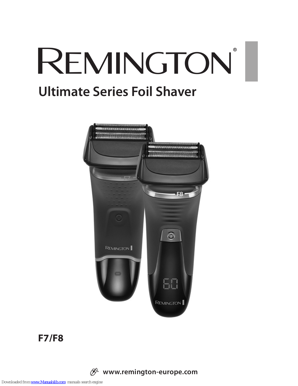 Remington Ultimate Series, Ultimate F7, Ultimate F8 User Manual