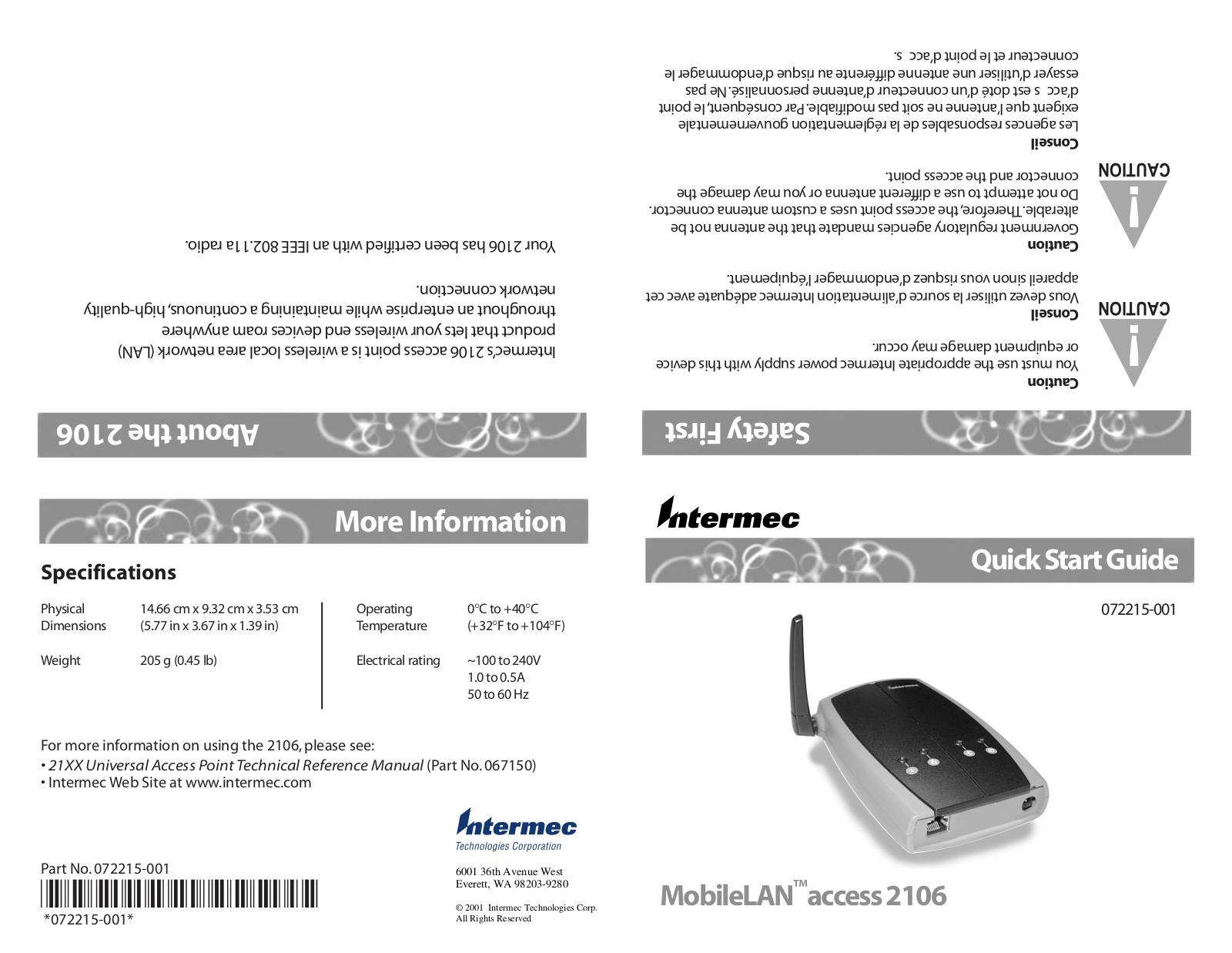 Intermec Technologies 2106 User Manual