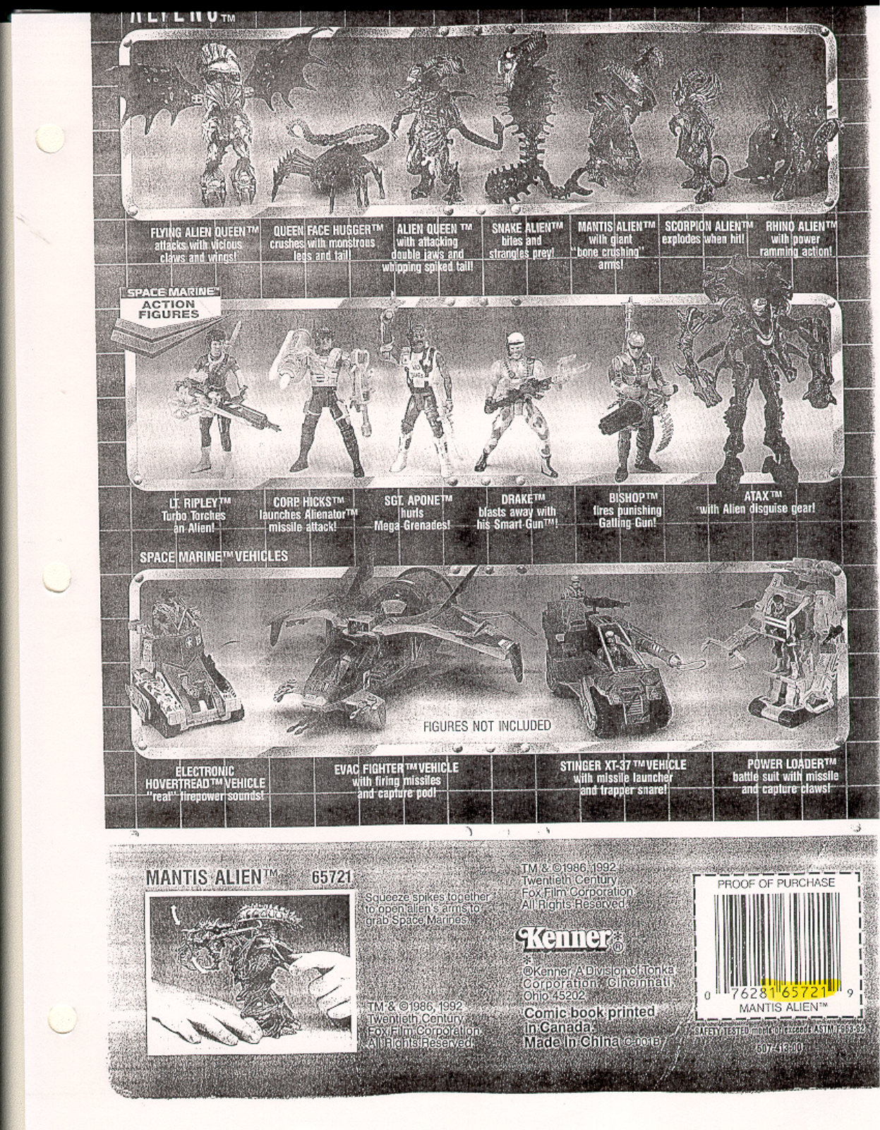 HASBRO Aliens Listing User Manual - ManualMachine.com