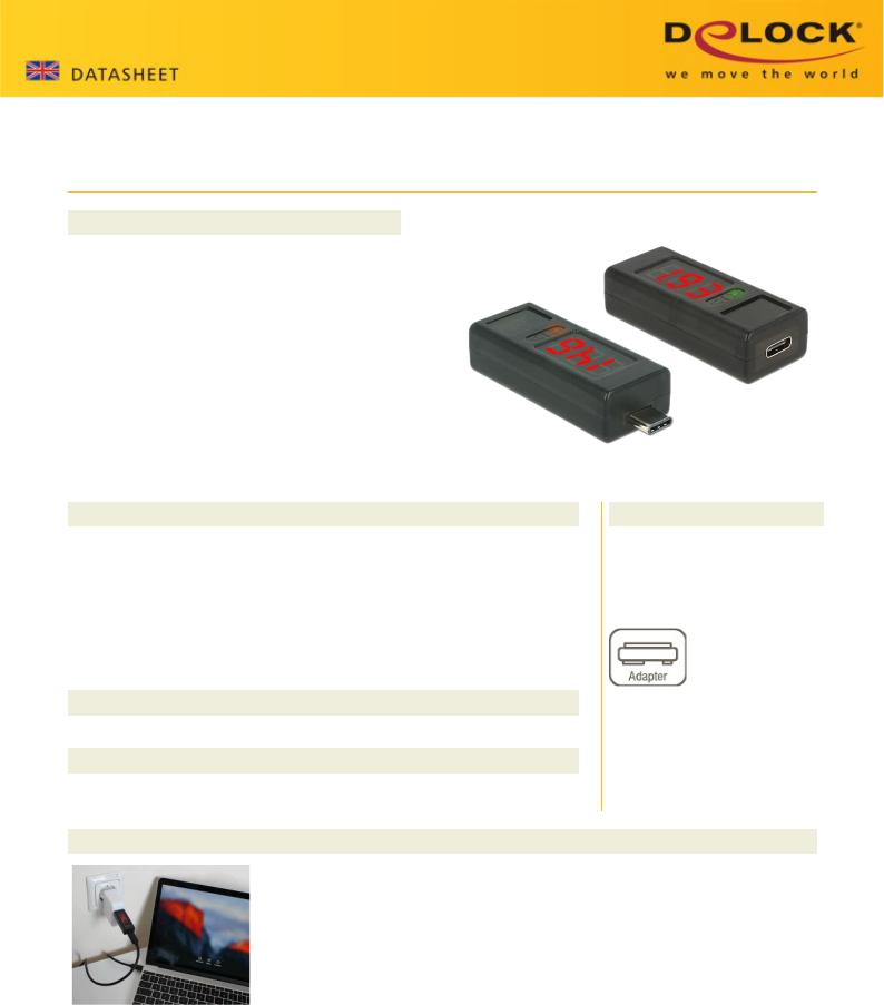 DeLOCK USB-Leistungsmonitor User Manual