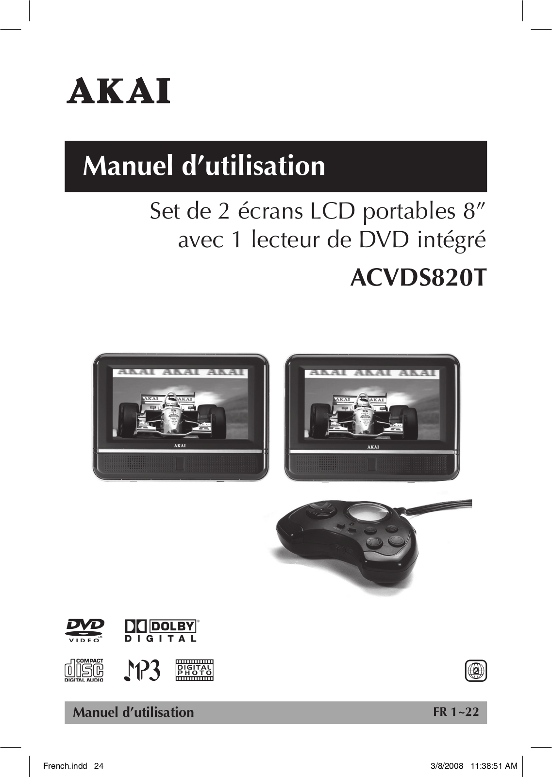 Akai ACVDS820T User Manual