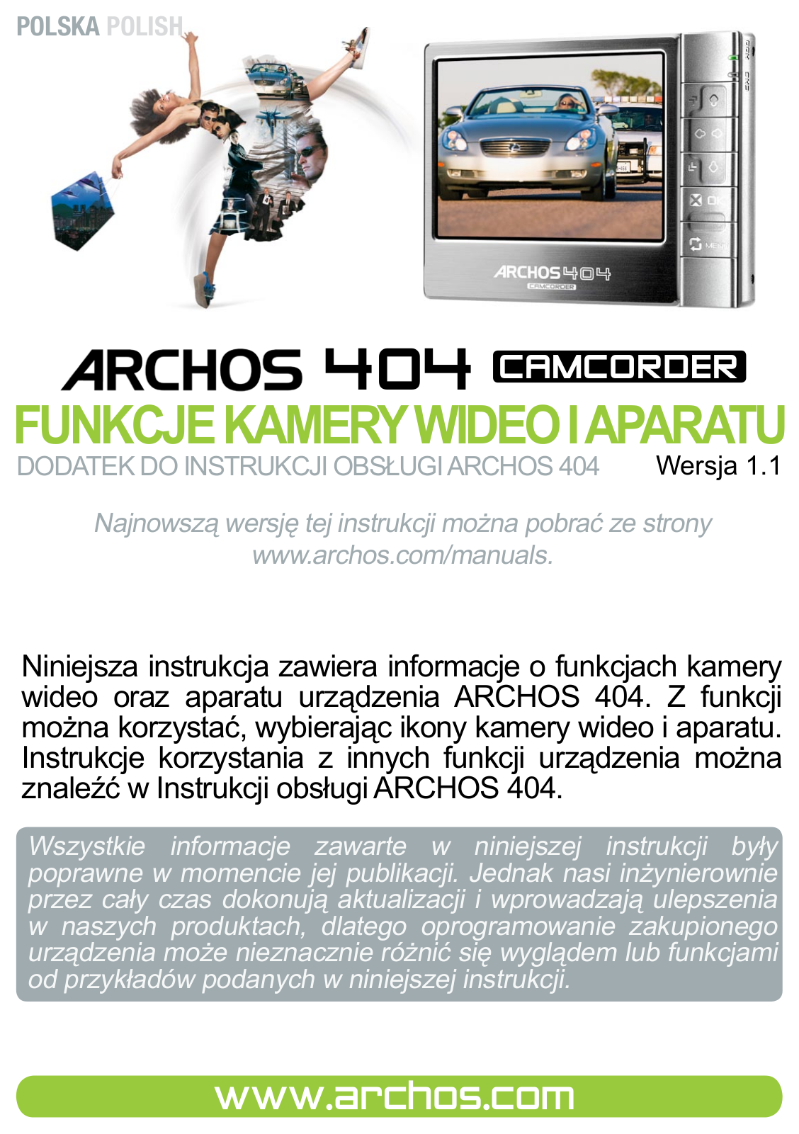 Archos 404 User Manual