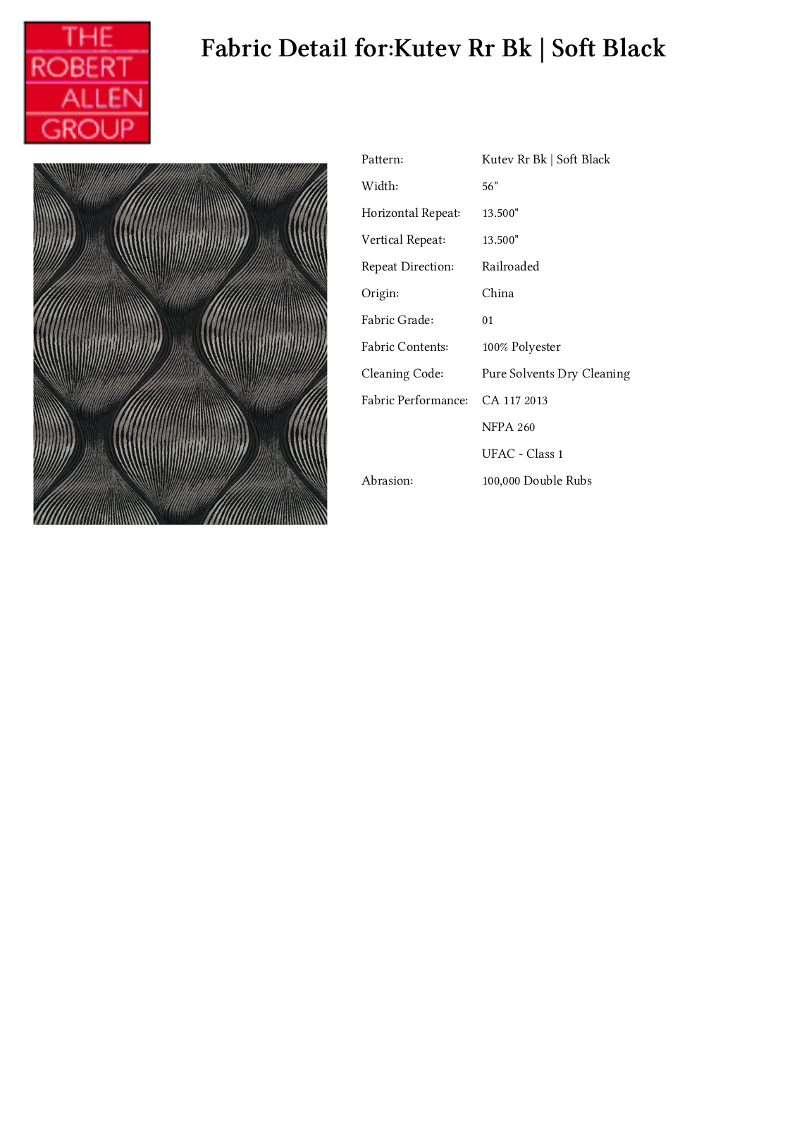 Robert Allen RALF1856 Specifications - ManualMachine.com
