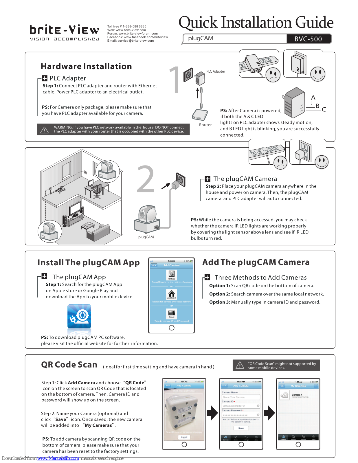 Brite View BVC-500 Quick Installation Manual