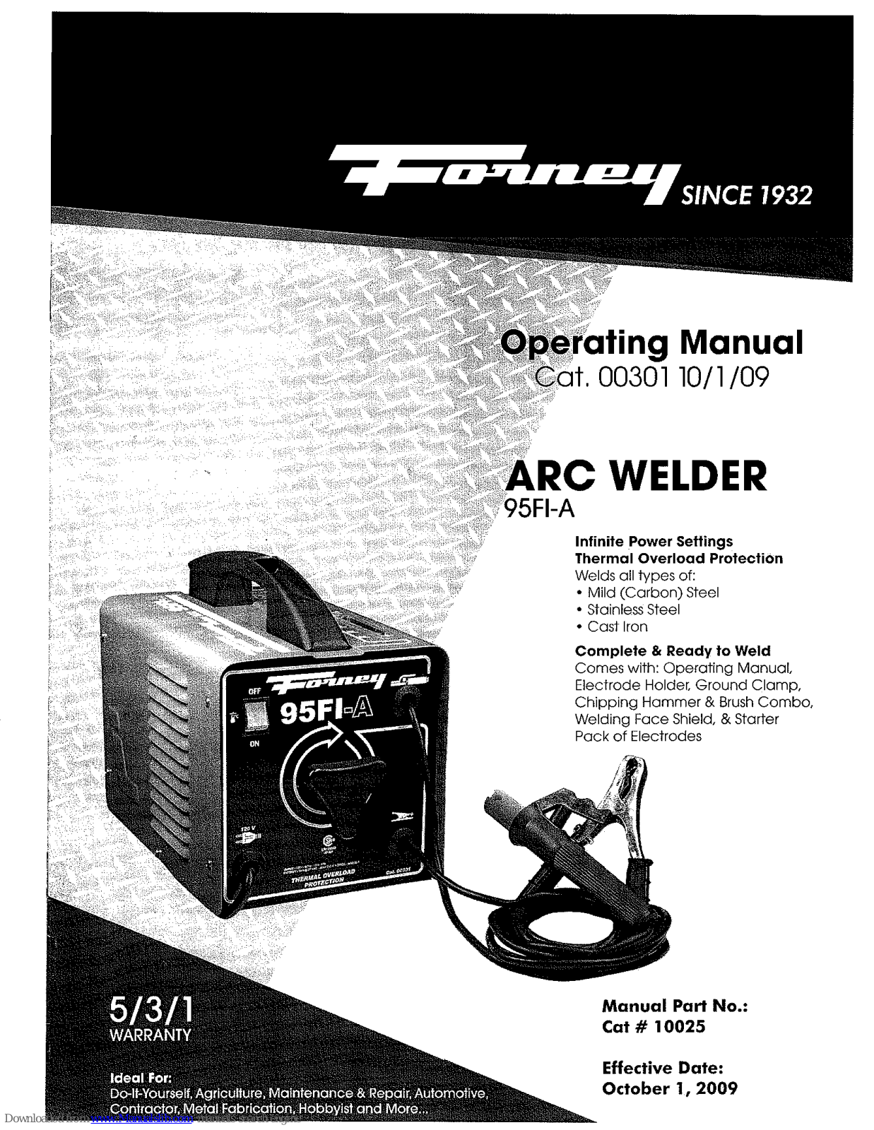 Forney 95FI-A Operating Manual