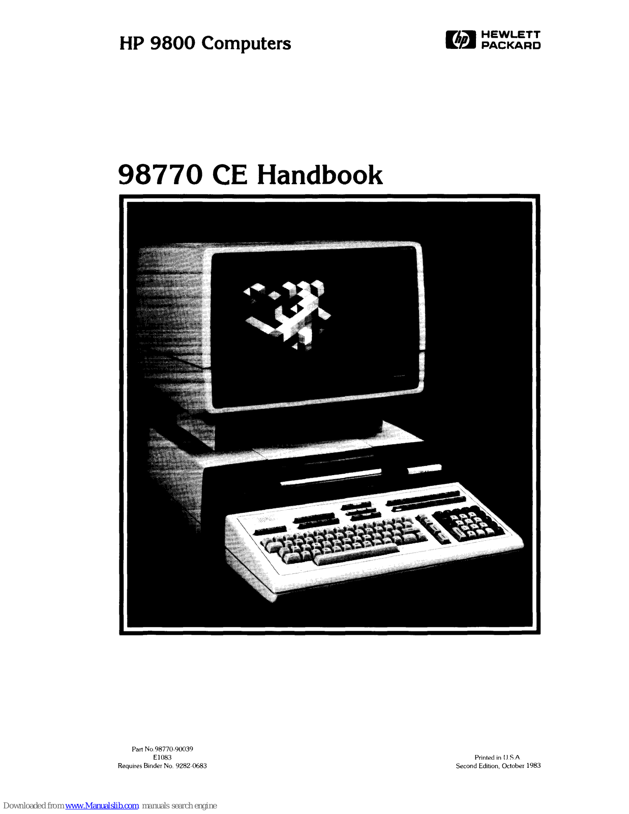 HP 98770 Handbook - ManualMachine.com