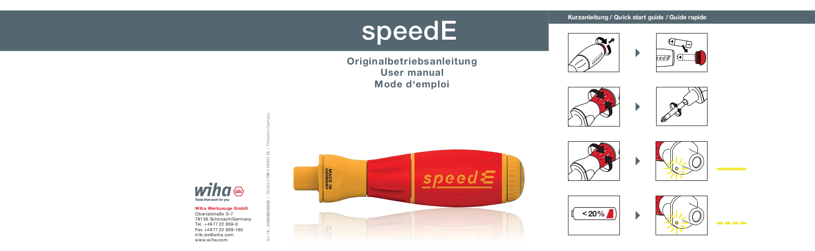 WIHA SPEEDE S1 Instructions - ManualMachine.com