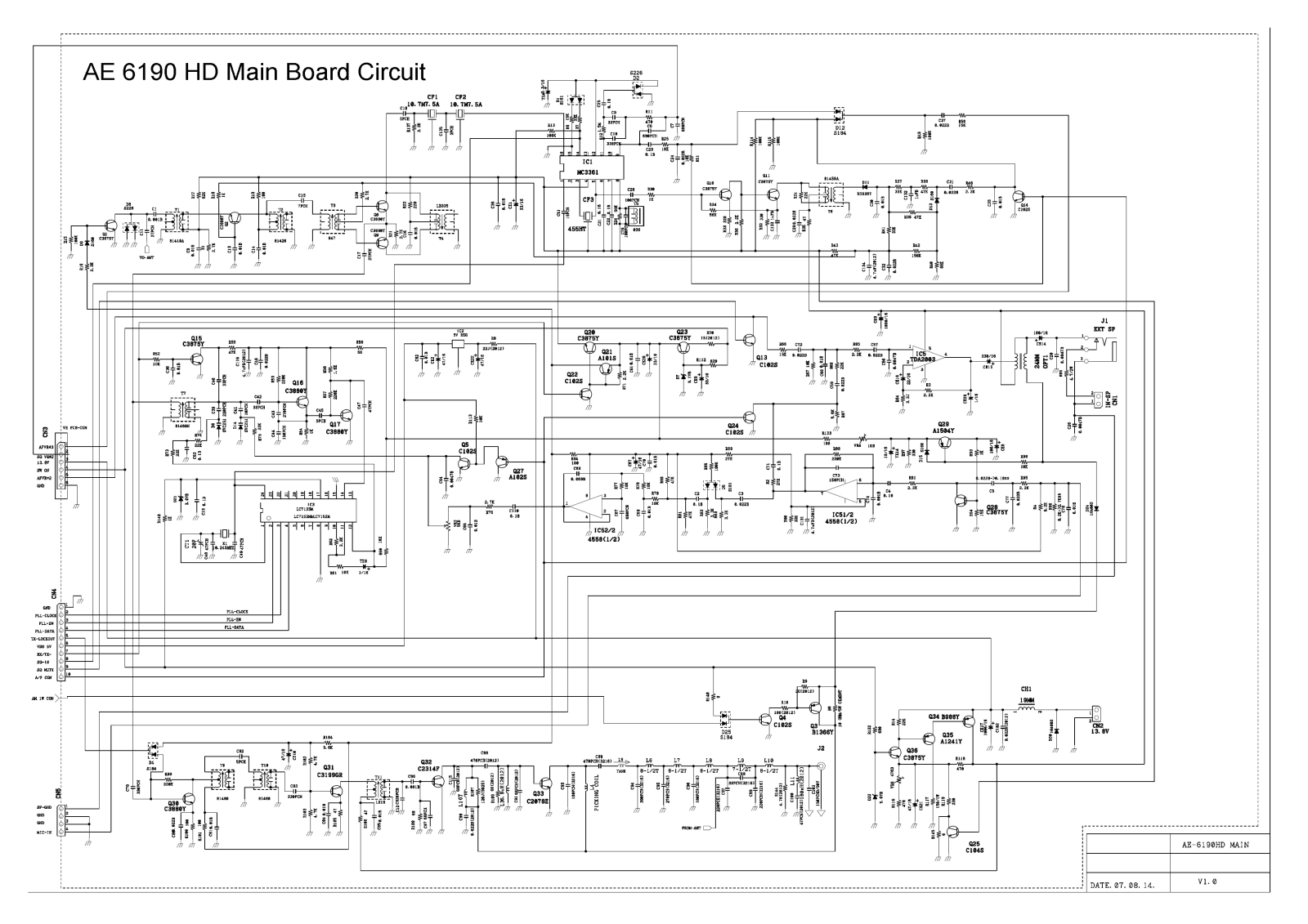 Albrecht AE 6190HD Circuit Diagram