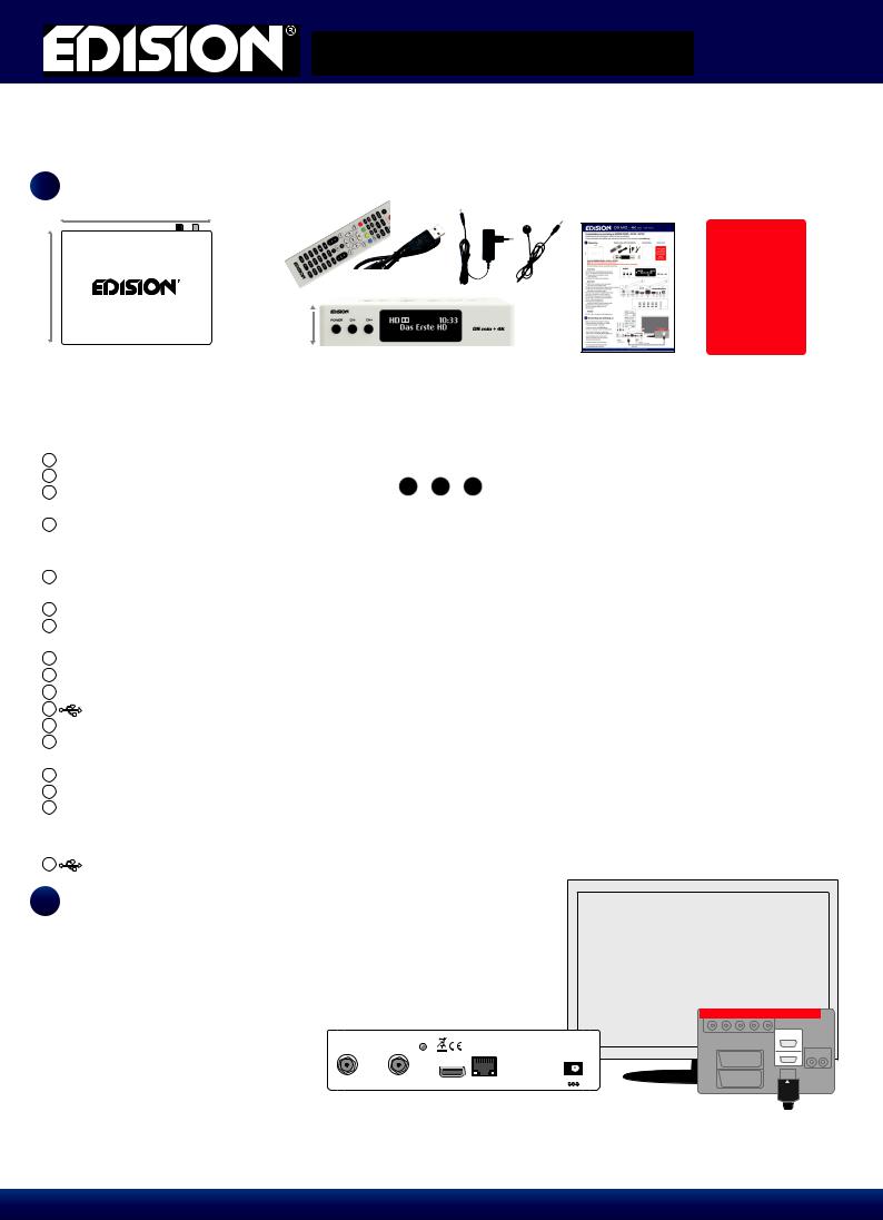 Edision OS MIO + 4K S2X + S2-T2-C Service Manual