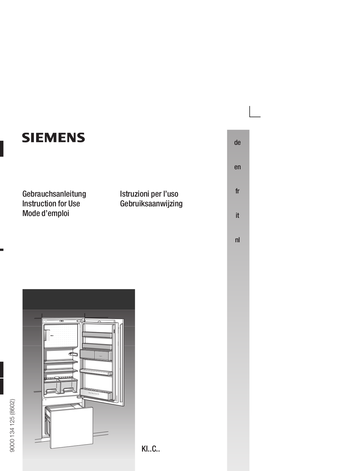 SIEMENS KI38CA40 User Manual