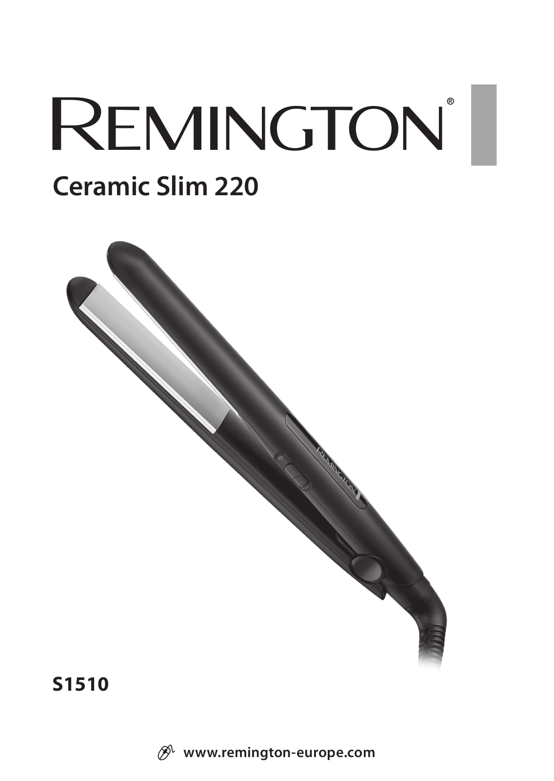 Remington Ceramic Slim 220, Pro Big Curl User Manual