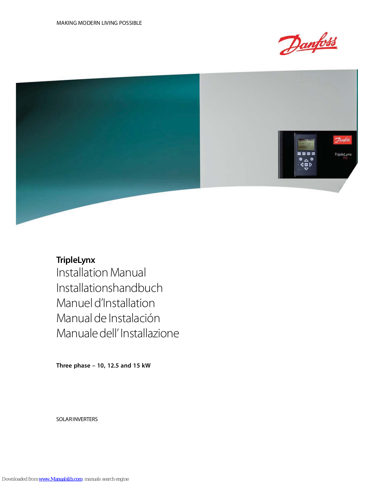 Danfoss TripleLynx Installation Manual