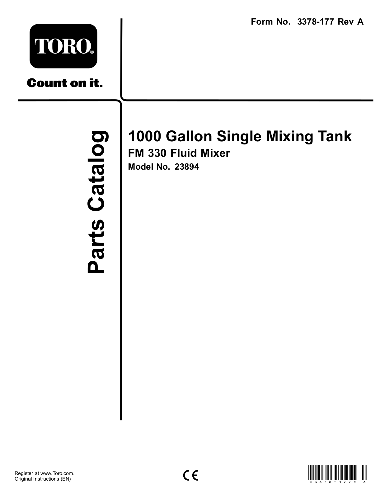 Toro 23894E, 23894 Parts Catalogue