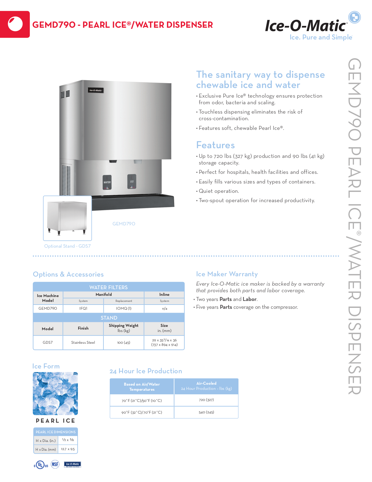 Ice-O-Matic GEMD790A User Manual