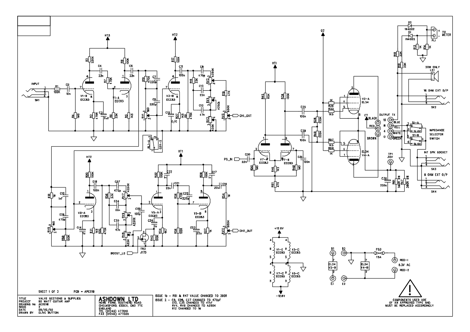 Ashdown peacemaker 60 schematic