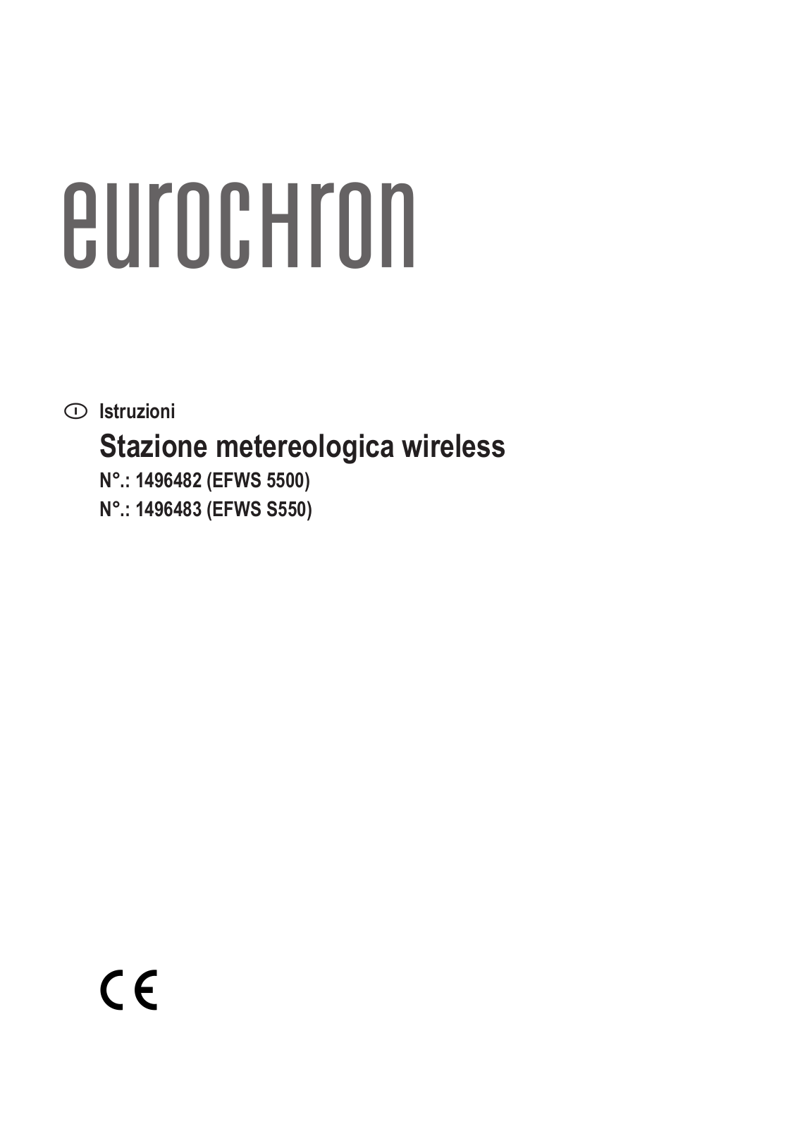 Eurochron EFWS S550, EFWS 5500 Operation Manual