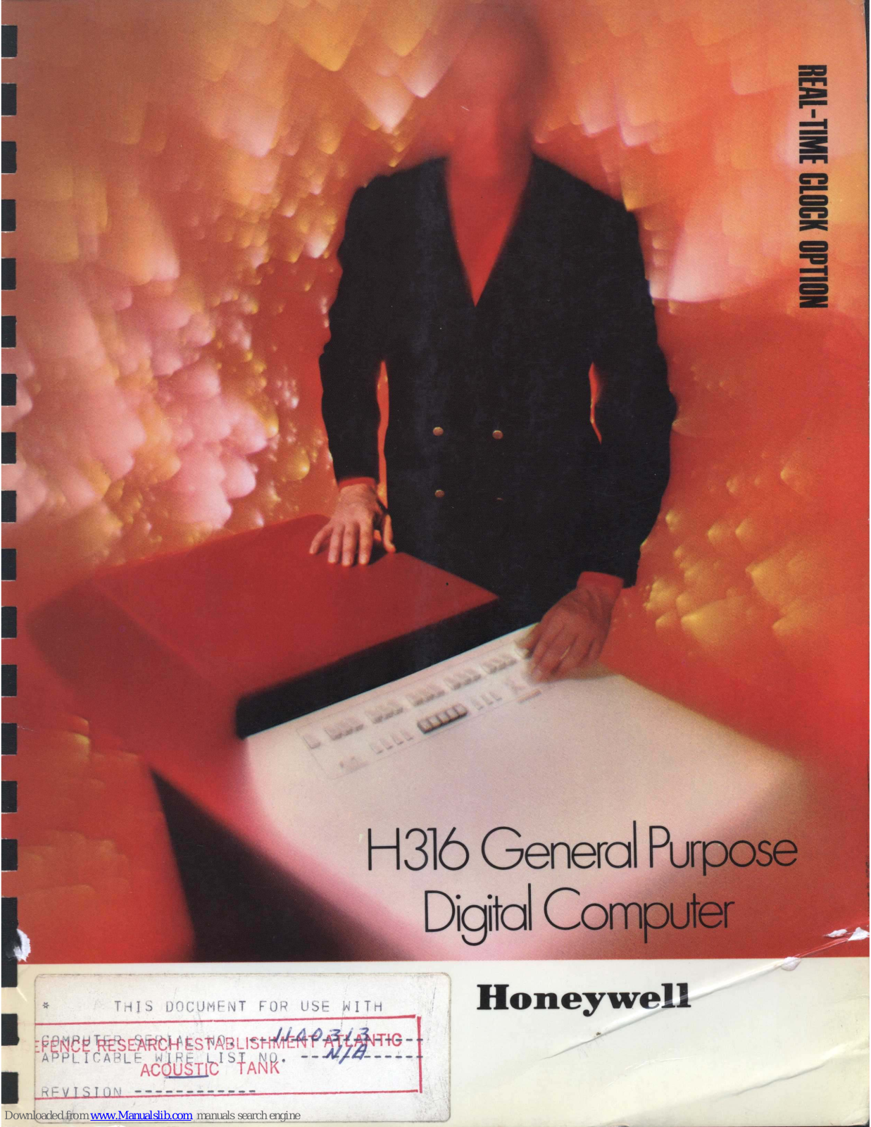 Honeywell H316 Instruction Manual