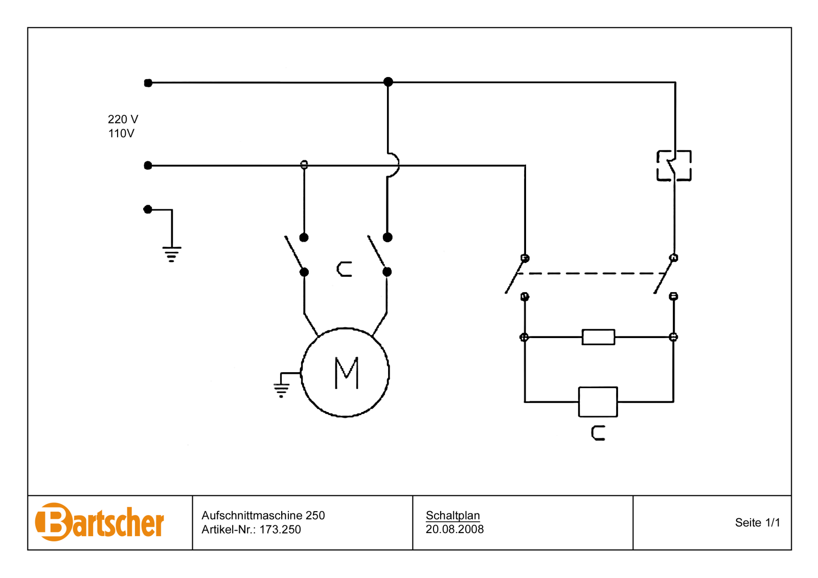 Bartscher 173250 User Manual