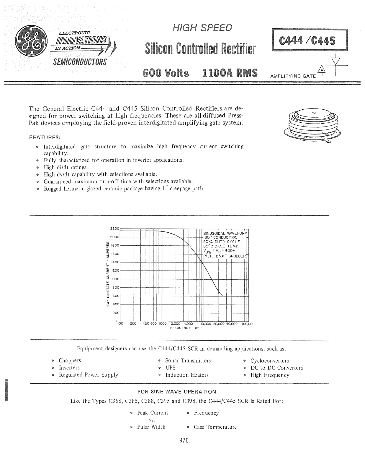 Powerex C444, C445 Data Sheet - ManualMachine.com