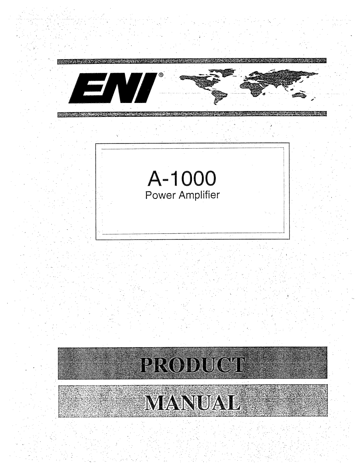 ENI A-1000 User Manual