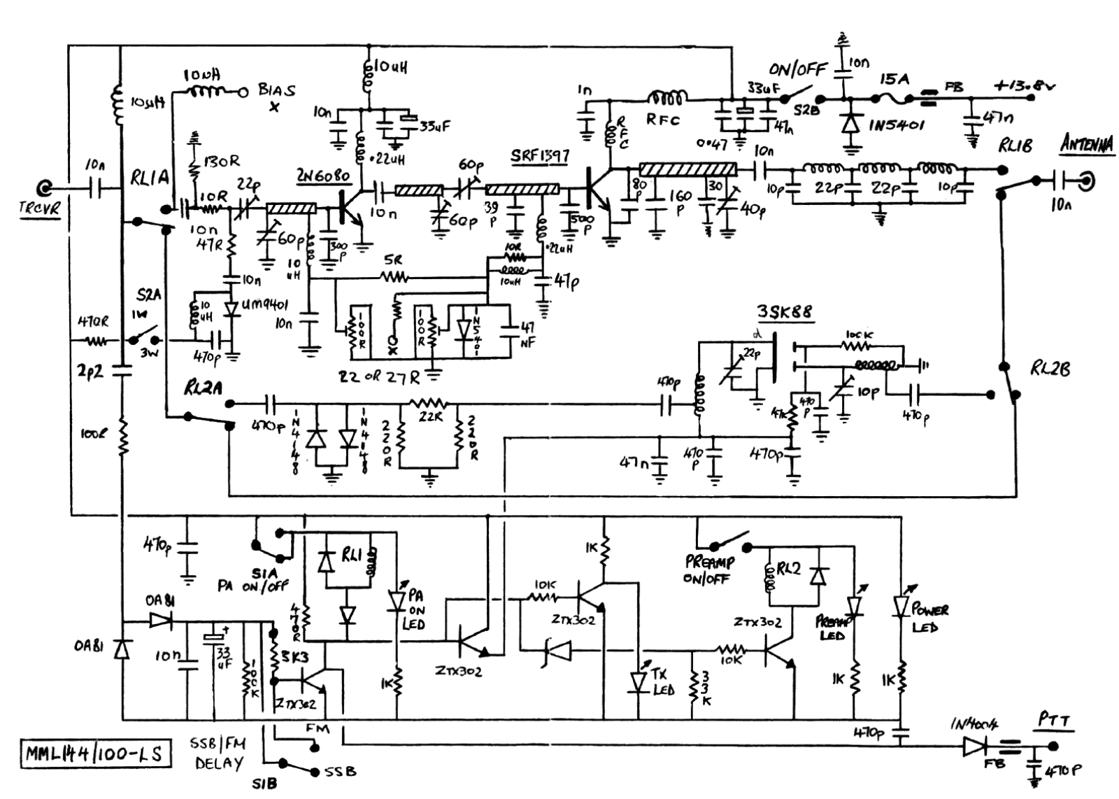 Microwave Modules MML 144/100-LS Schematic - ManualMachine.com