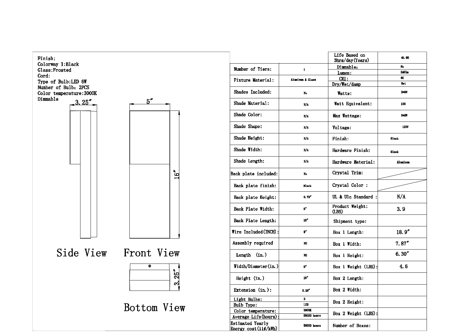 Mercury Row W004579539 Specifications - ManualMachine.com