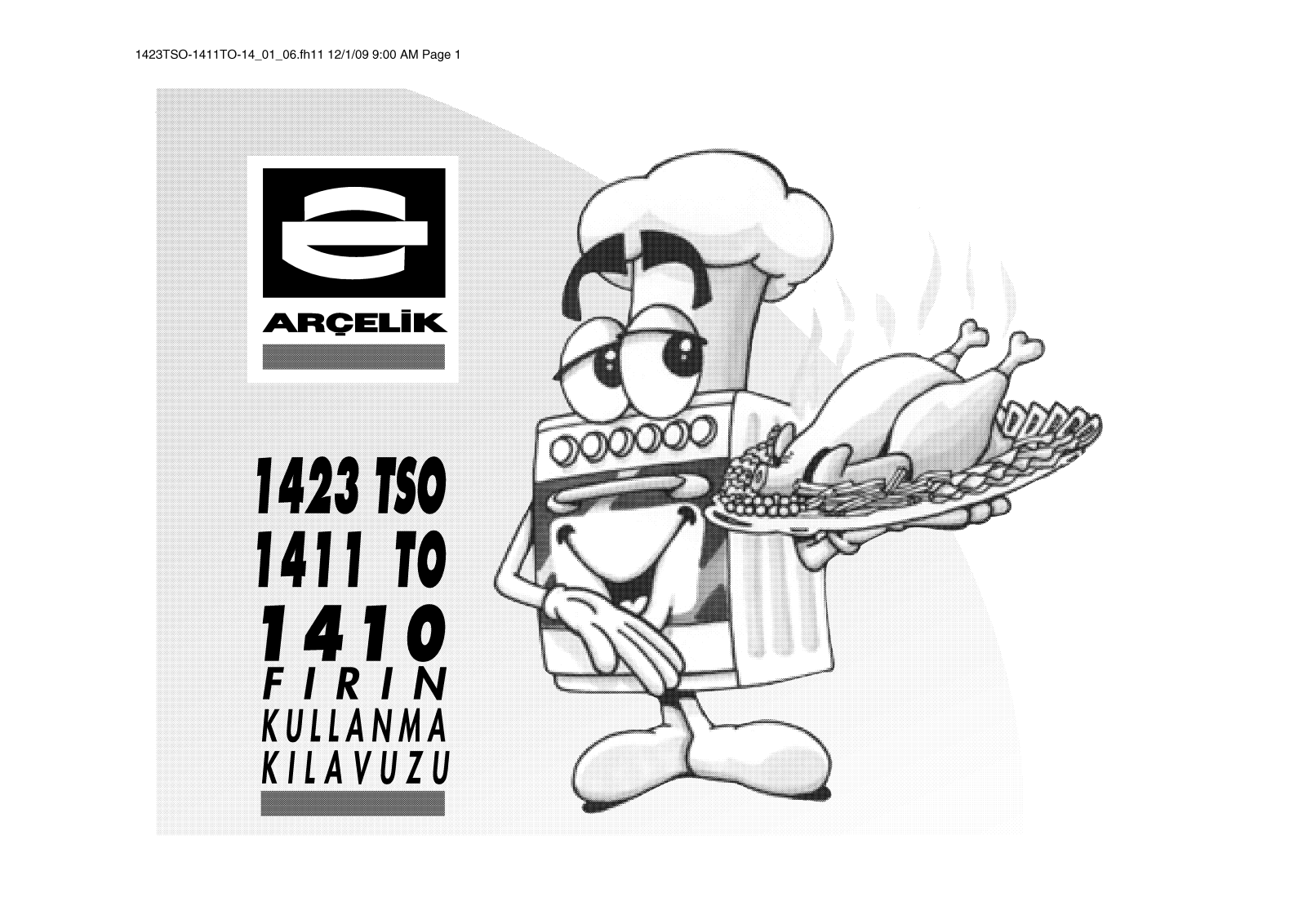 Arçelik 1423TSO, 1421T, 1410 User manual