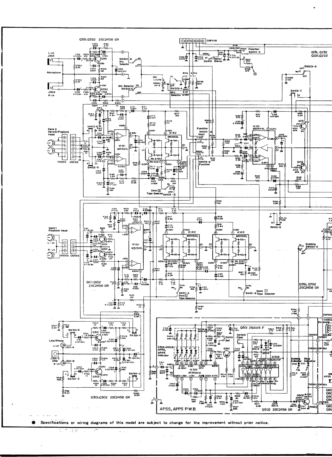 sharp gf-700 Schematics