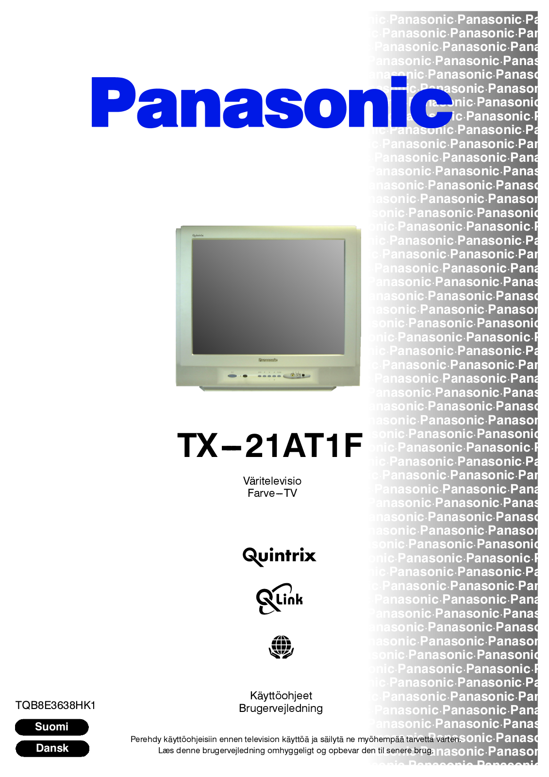 PANASONIC TX-21AT1F User Manual