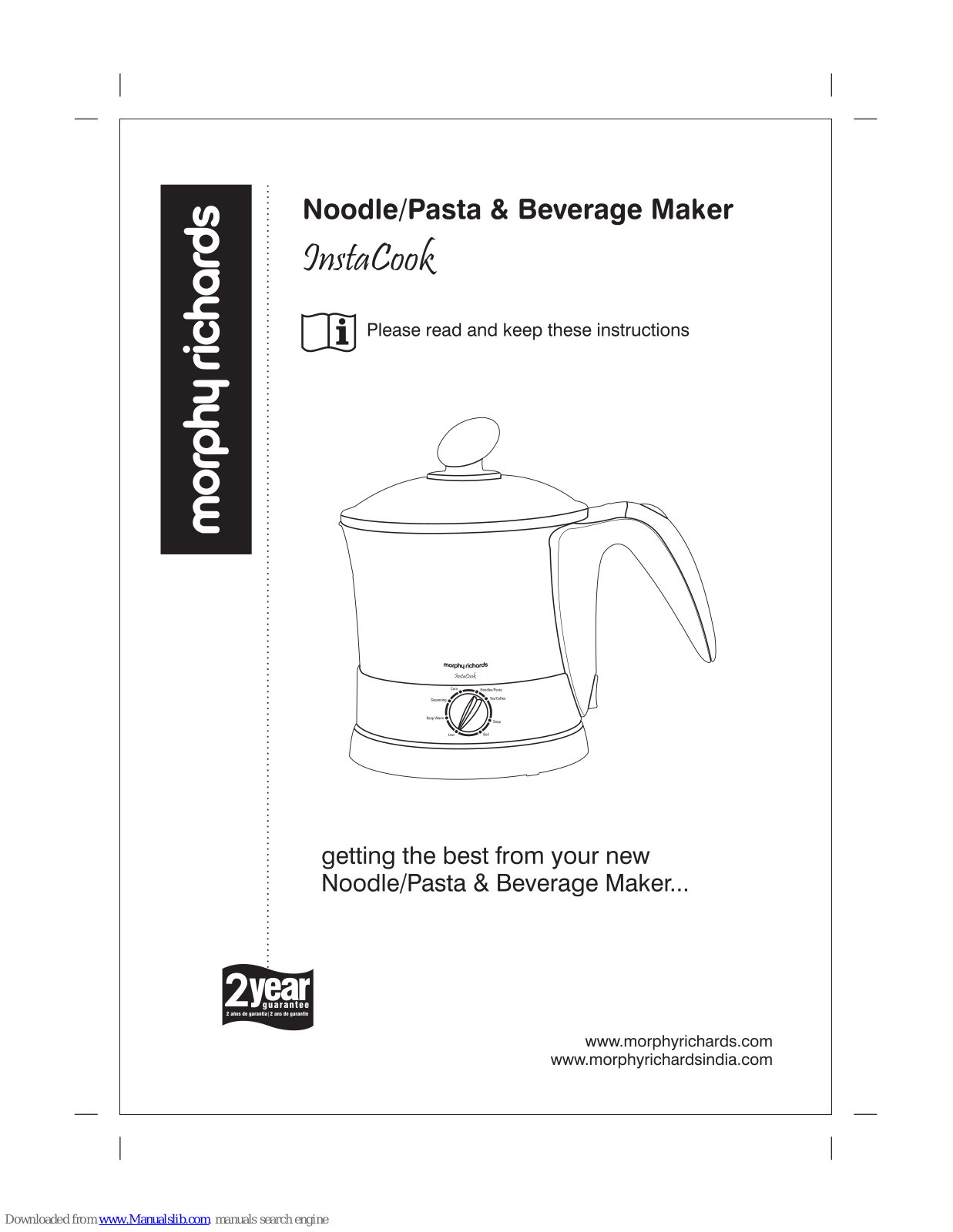 Morphy Richards InstaCook Instructions Manual