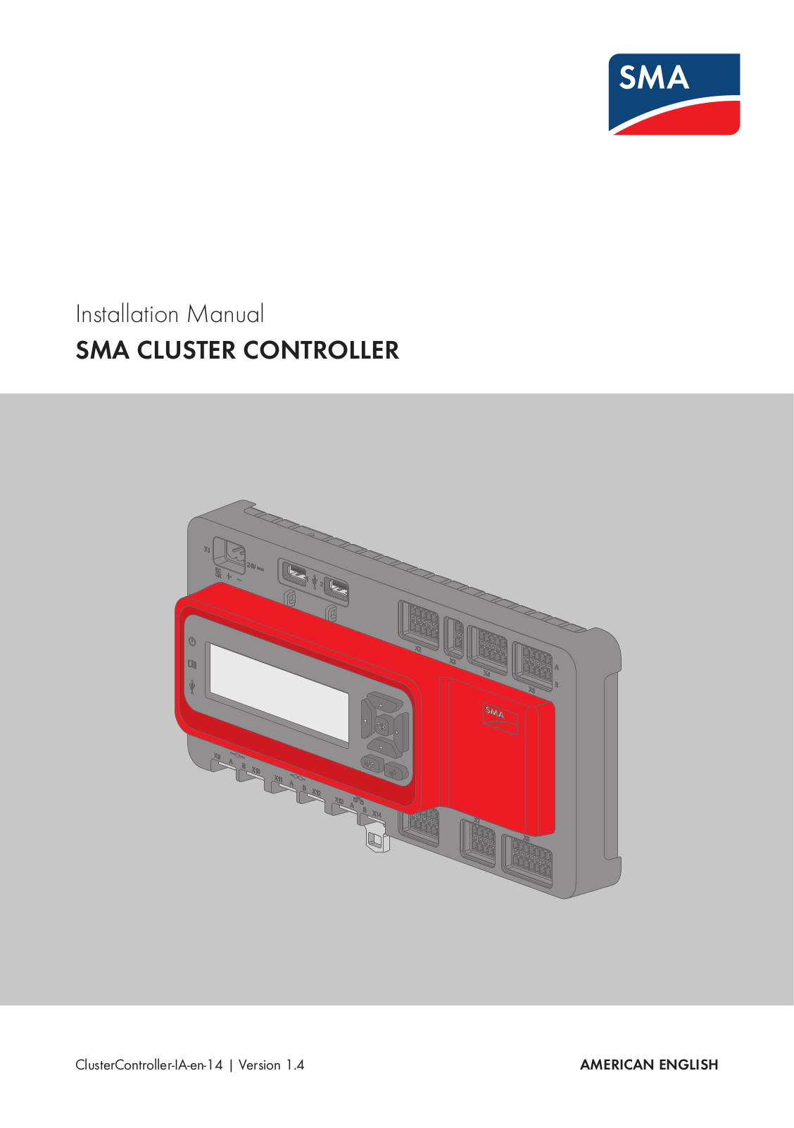 SMA CLUSTER CONTROLLER Installation