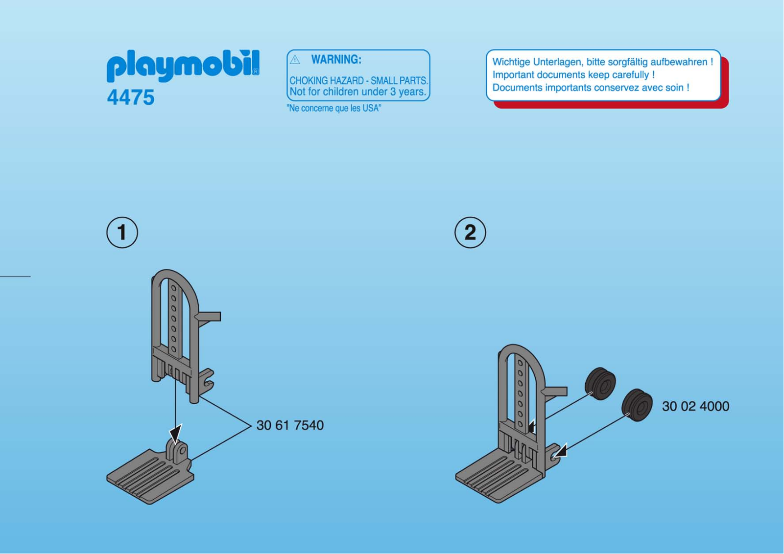 Playmobil 4475 Instructions