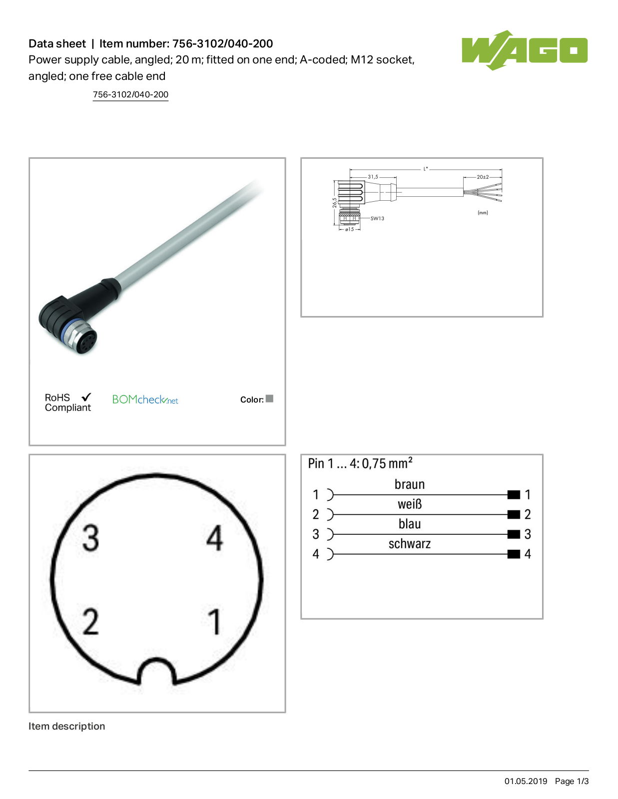 Wago 756-3102/040-200 Data Sheet