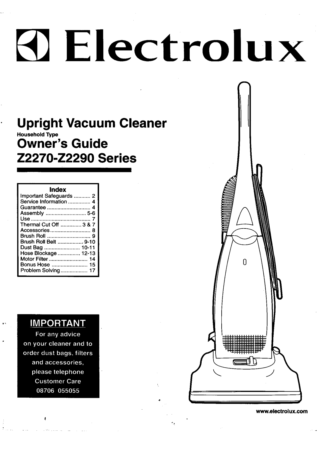 AEG-Electrolux Z2272, Z2273, Z2270, Z2271 User Manual