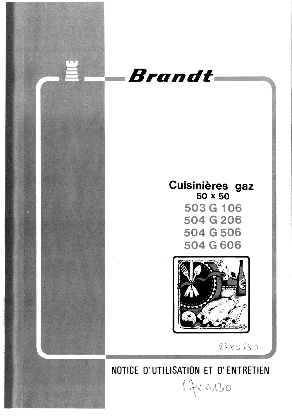 BRANDT 504G60, 504G50, 504G20, 503G10 User Manual