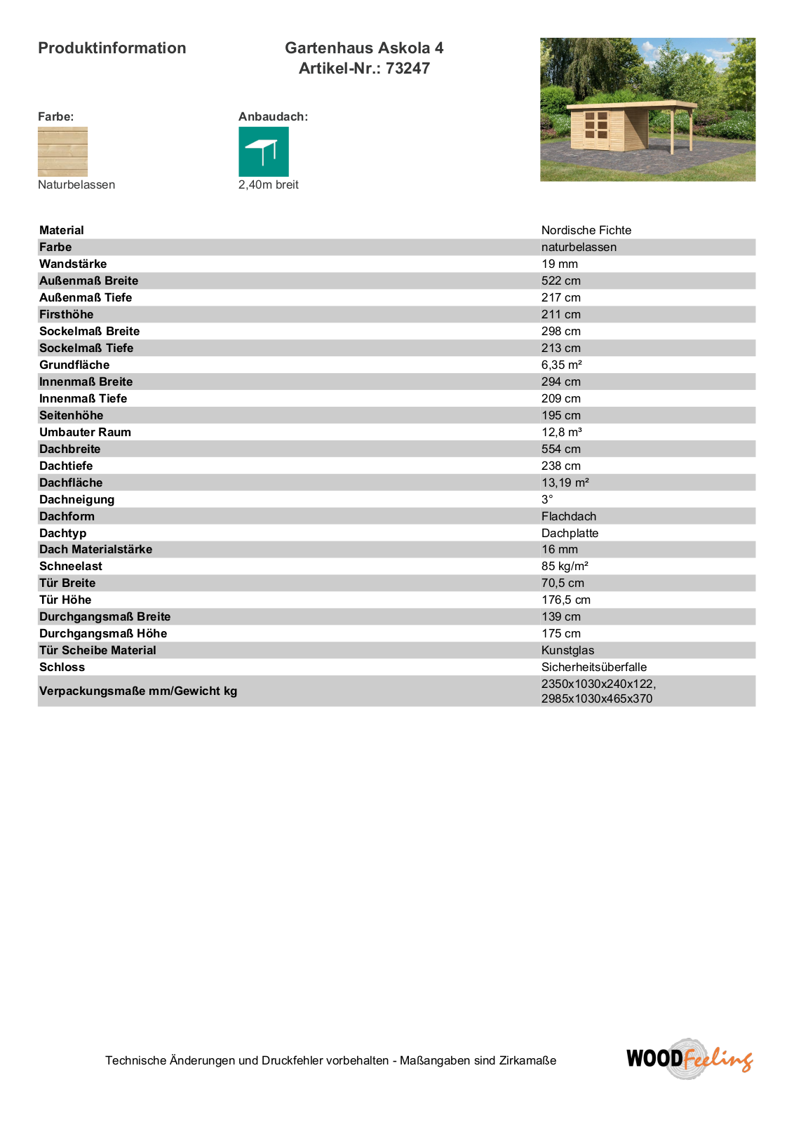 Karibu 73247 User Manual