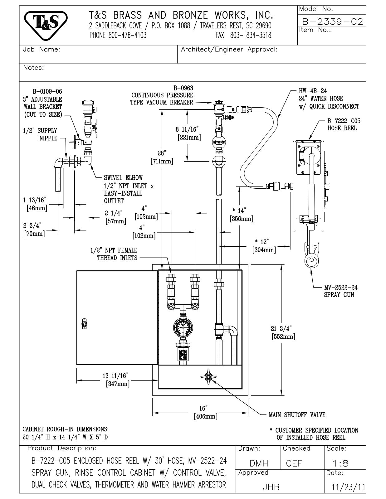 T&S Brass B-2339-02 User Manual