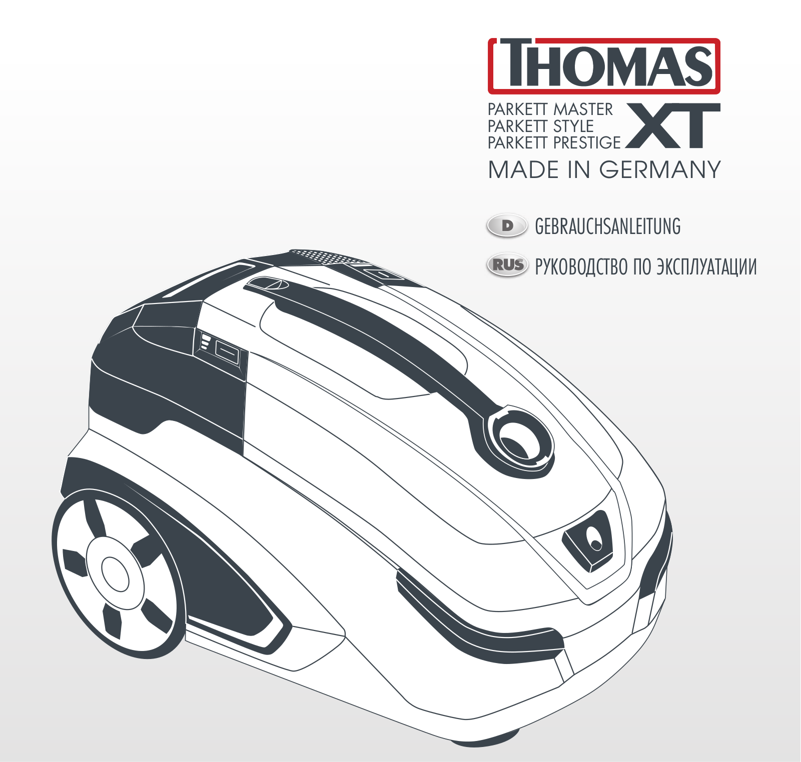 THOMAS PARKETT STYLE XT, PARKETT PRESTIGE XT User Manual