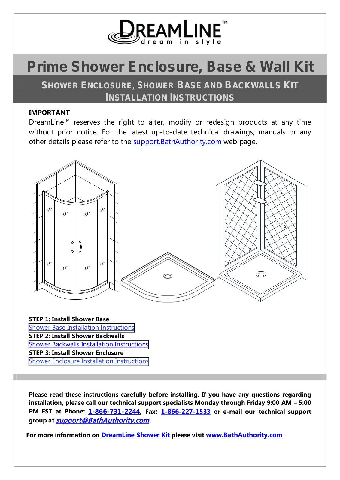 DreamLine DL-6152-01CL User Manual