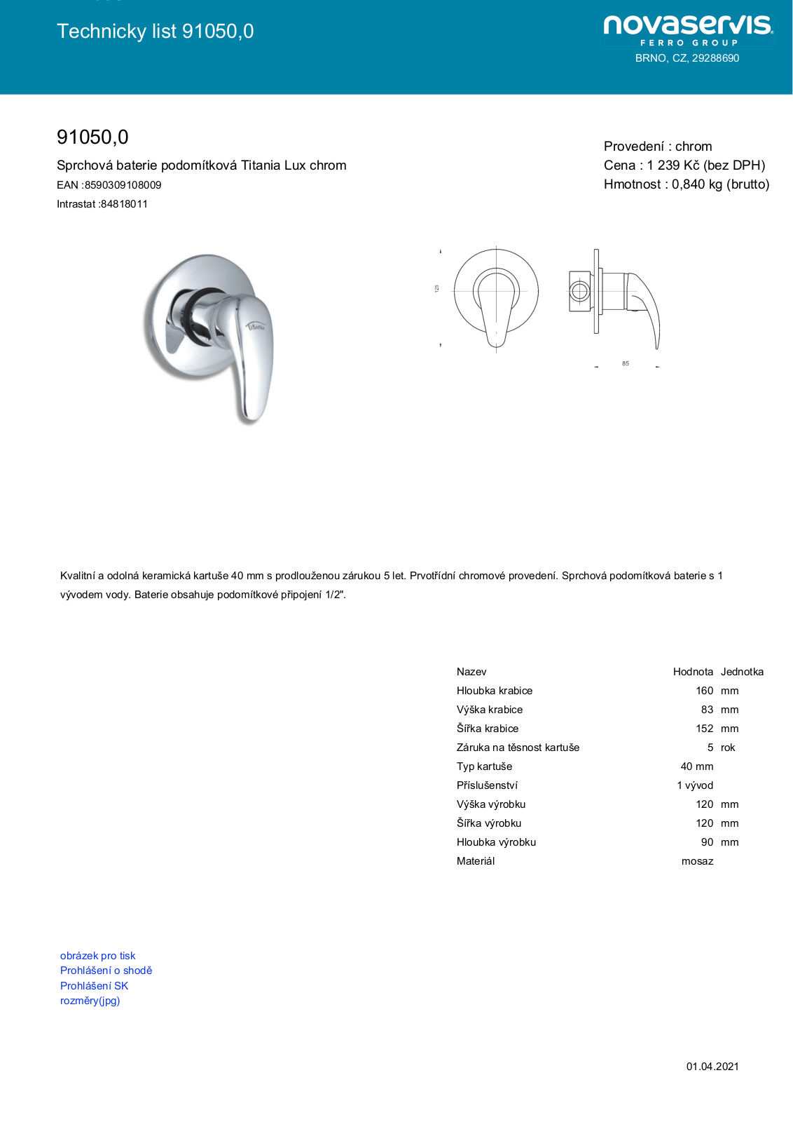 Novaservis 91050.0 User guide - ManualMachine.com