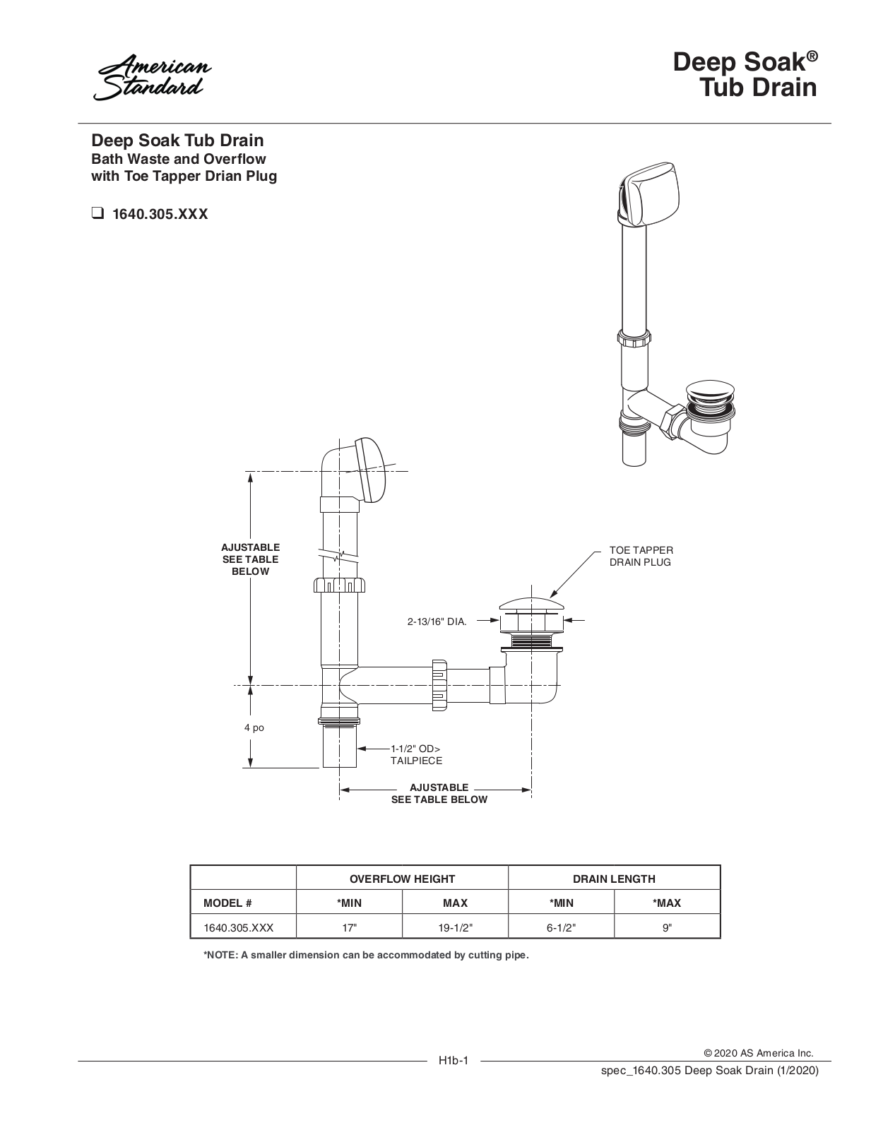 American Standard ASD6922 Specifications - ManualMachine.com