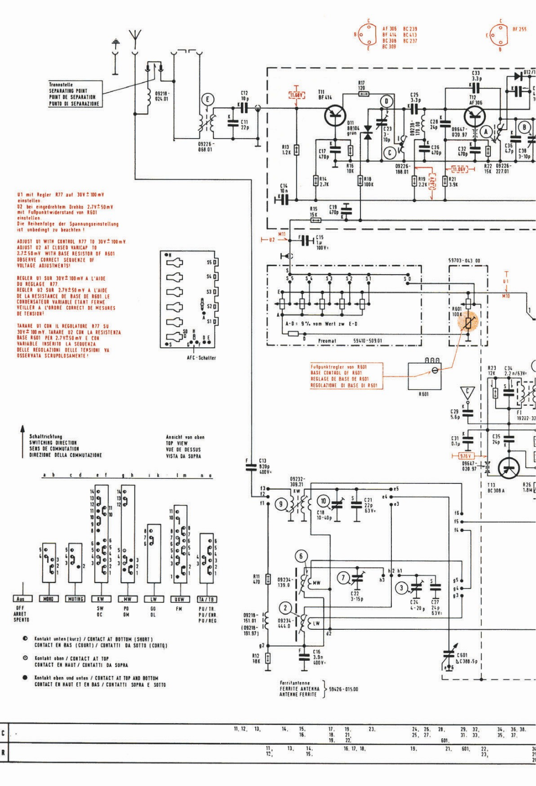 Grundig Studio-3010 Schematic