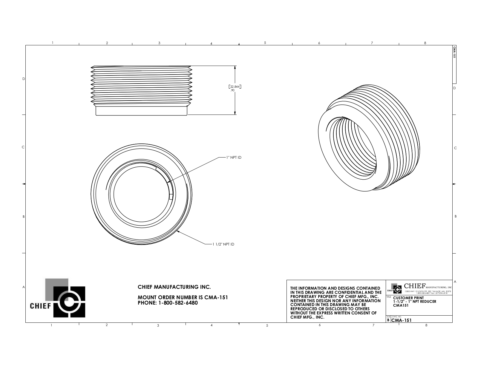 Chief Manufacturing CF1045 Specifications - ManualMachine.com