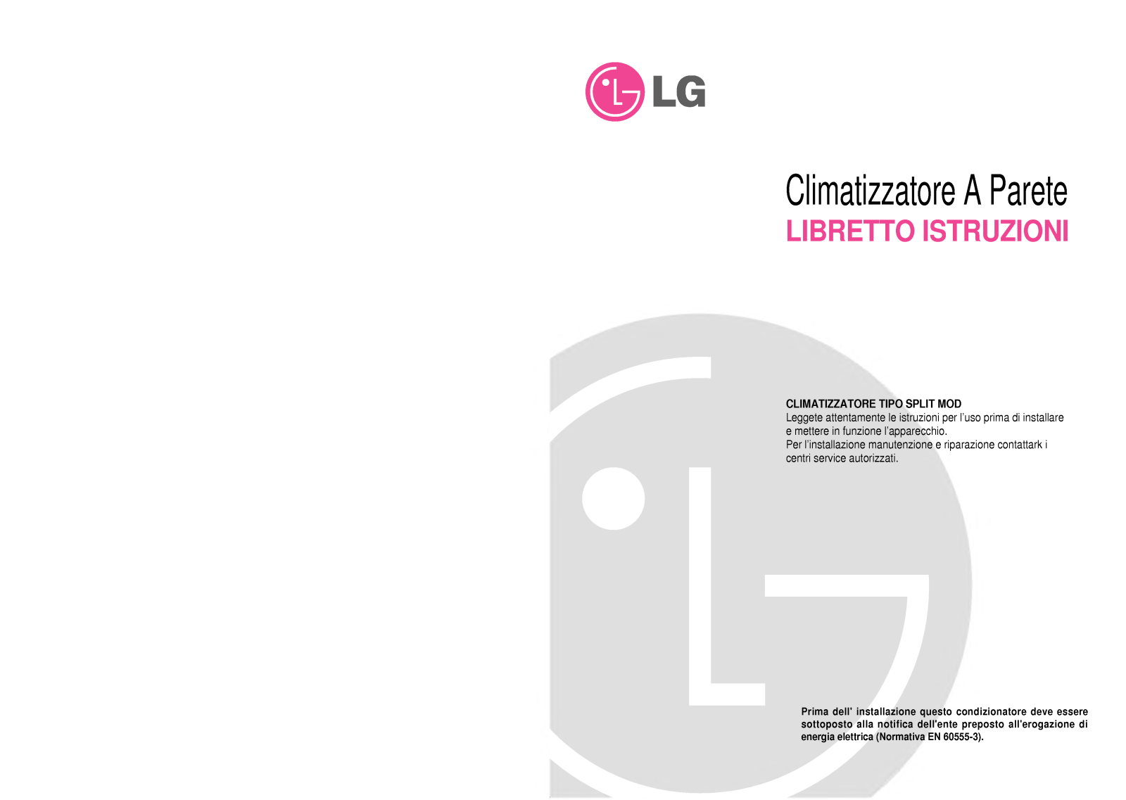 Lg LS-P0960CL Instructions Manual