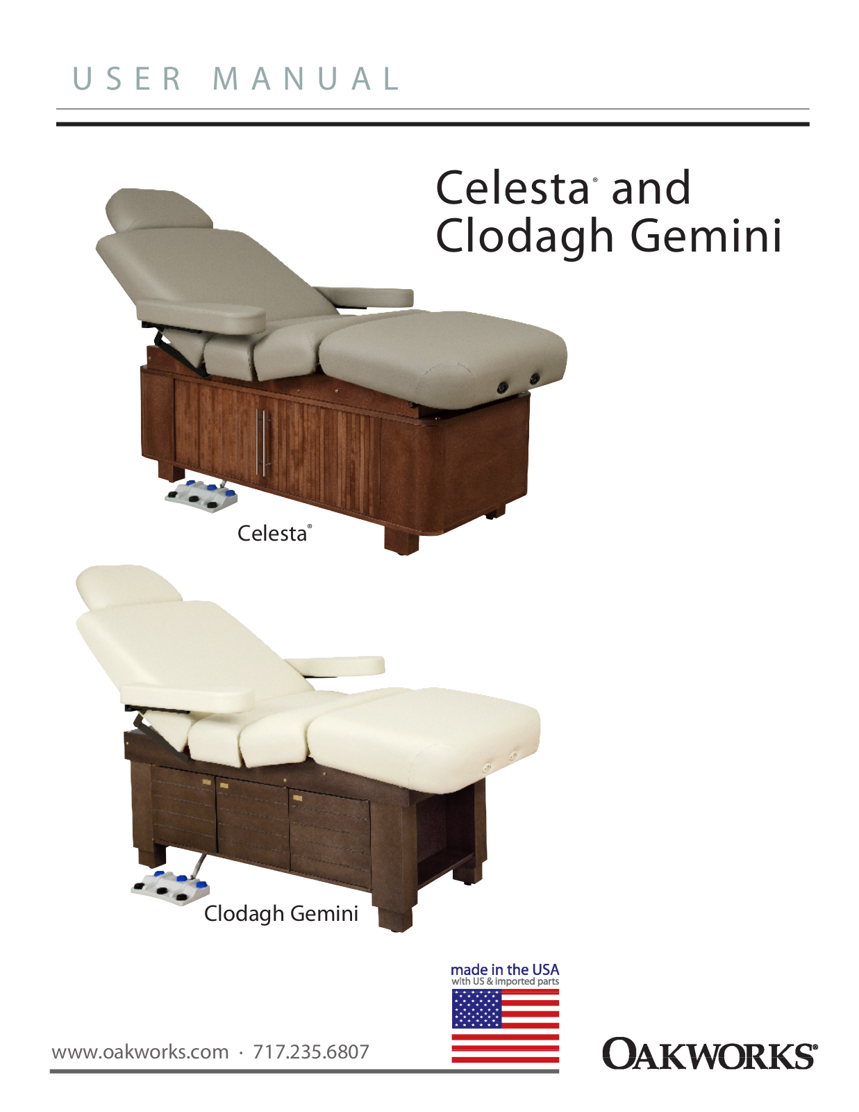 Oakworks Celesta Clodagh Gemini User Manual