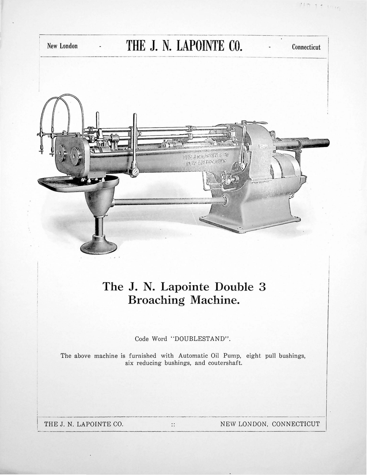 LaPointe Machine Tool Double 3 Broaching Machine Other - ManualMachine.com