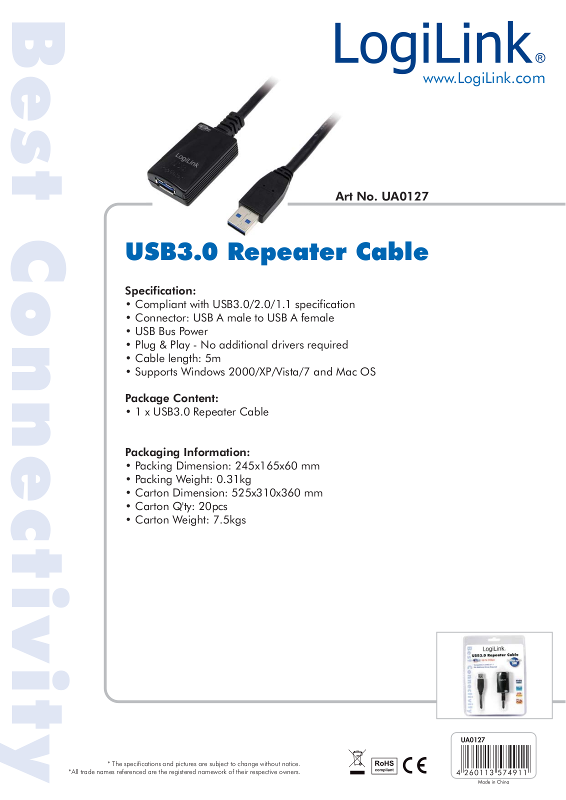 LOGILINK UA0127 Datasheet - ManualMachine.com
