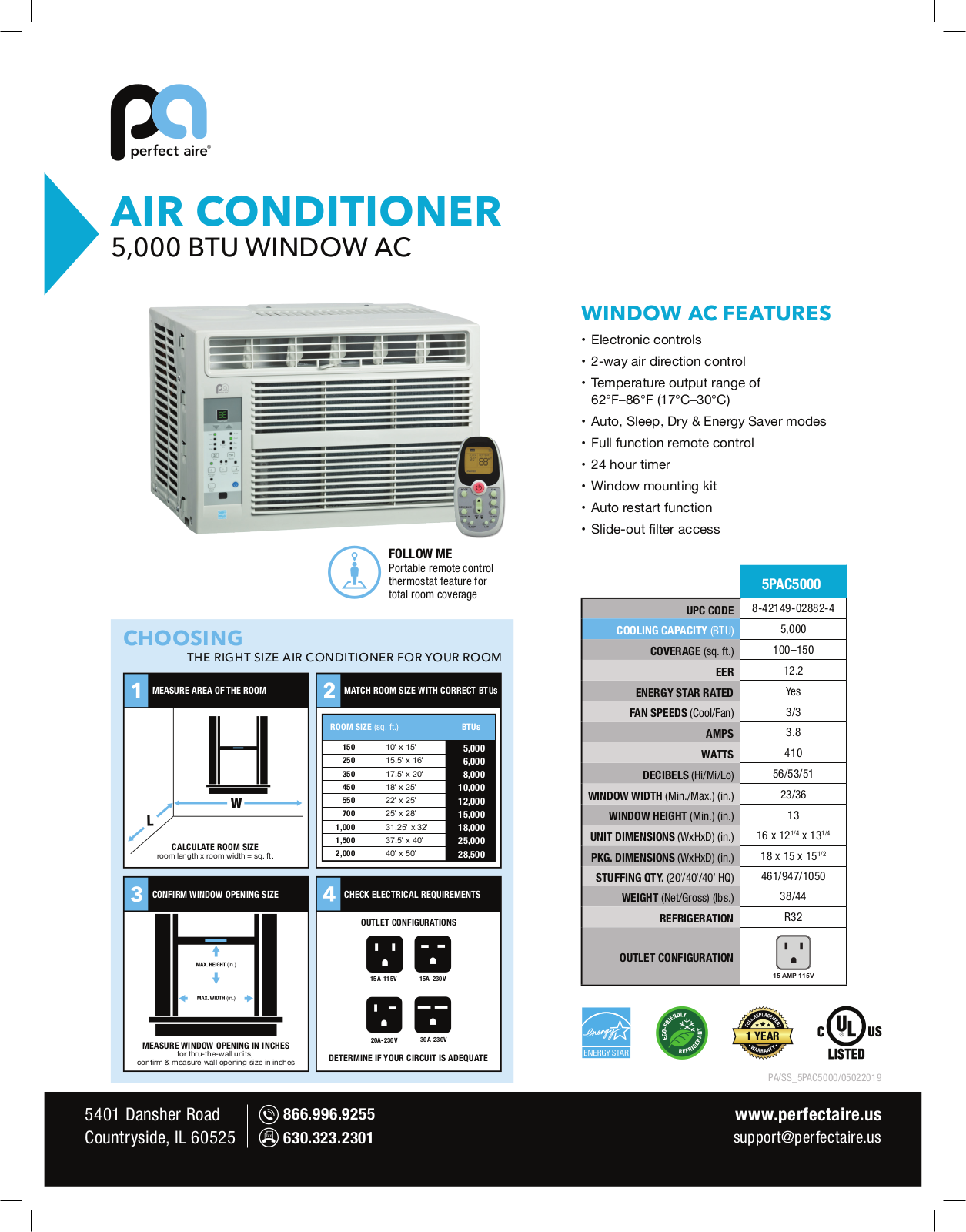 Perfect Aire PRAP1050 Specifications - ManualMachine.com